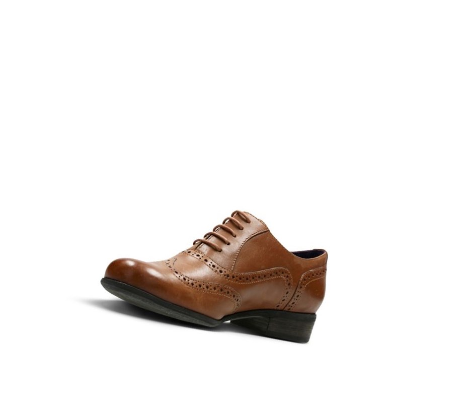 Zapatos Piel Clarks Hamble Oak Cuero Mujer Marrones Oscuro | GSMJ-78429